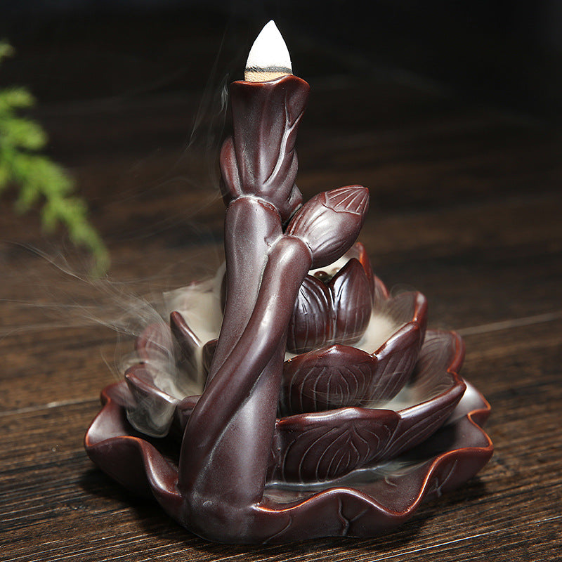 Reflux incense burner