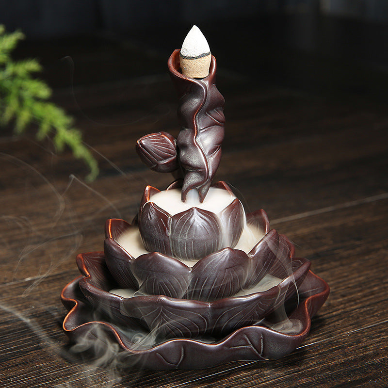 Reflux incense burner