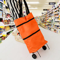 Thumbnail for Folding shopping bag trolley