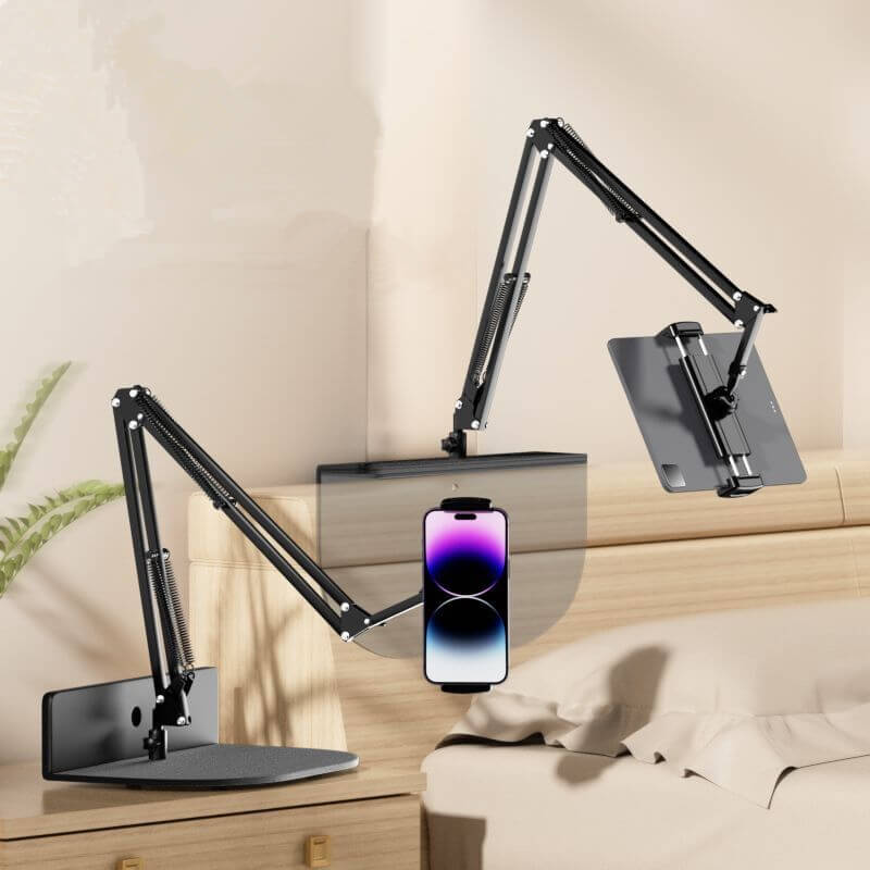 Adjustable Long Arm Metal Phone Holder