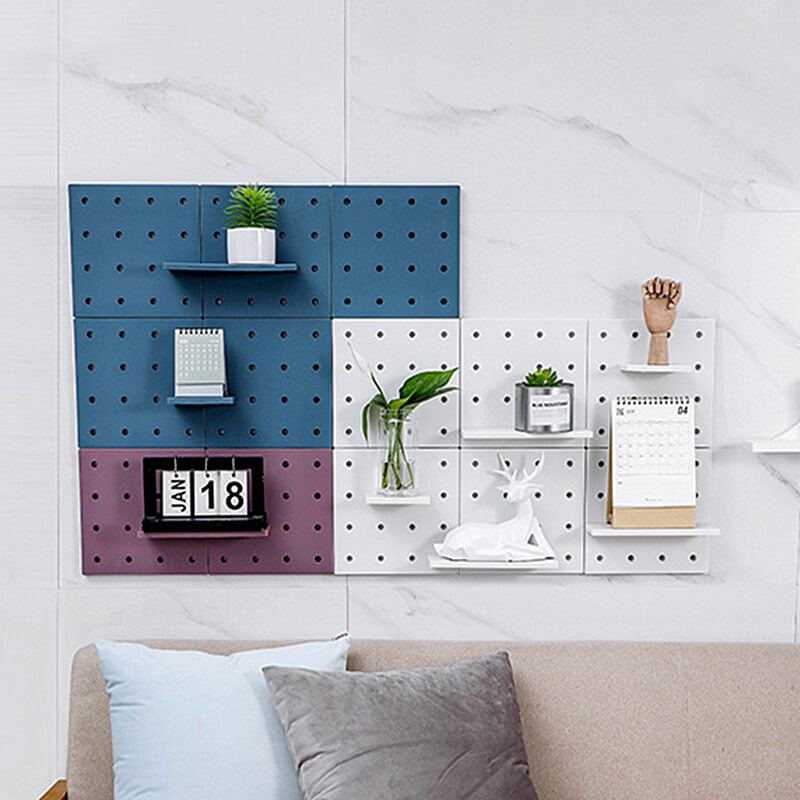 DIY Plastic Pegboard Wall Panel Kits (2 Pack)