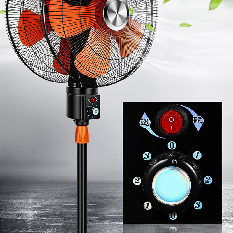 Double Heads Pedestal Stand Fan