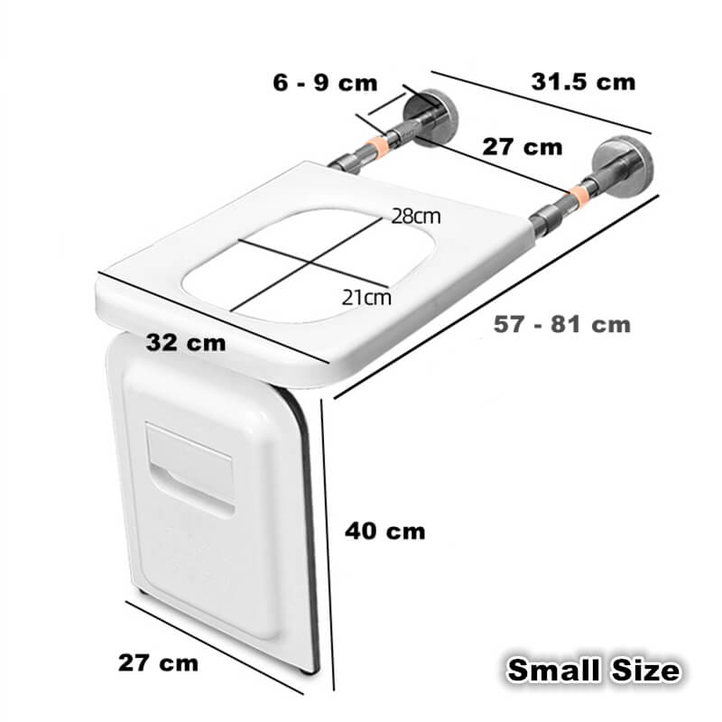 Folding Wall-Mounted Toilet Chair