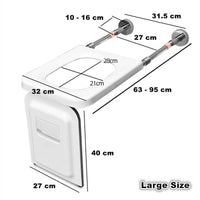 Thumbnail for Folding Wall-Mounted Toilet Chair