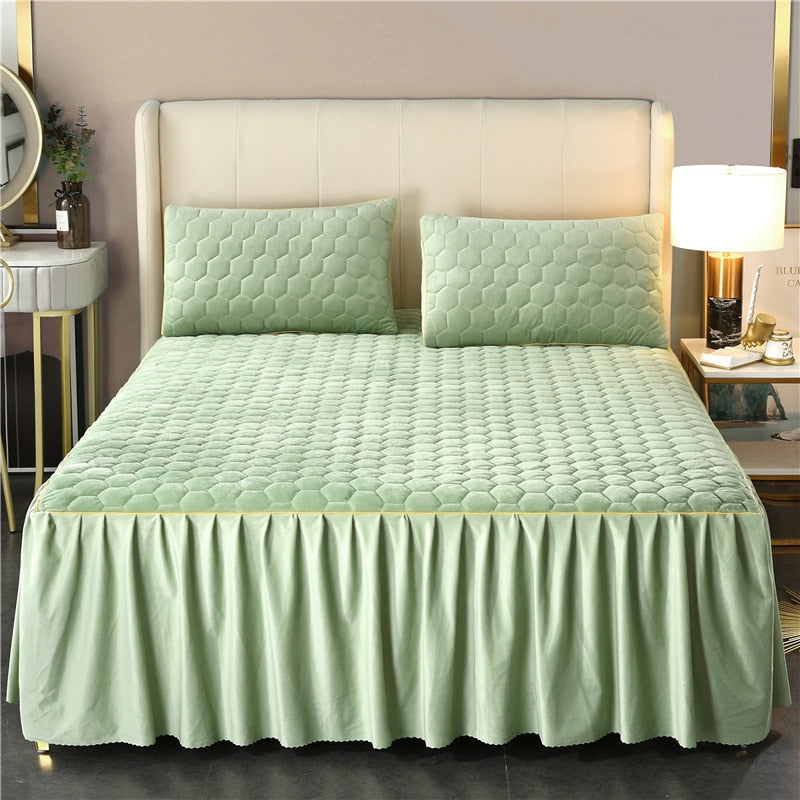 Luxury Quilted Bed Skirt