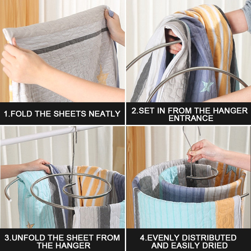 Spiral Sheets Dryer Hanger