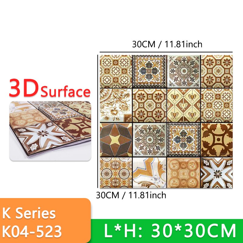 10pcs Marble Floor Sticker