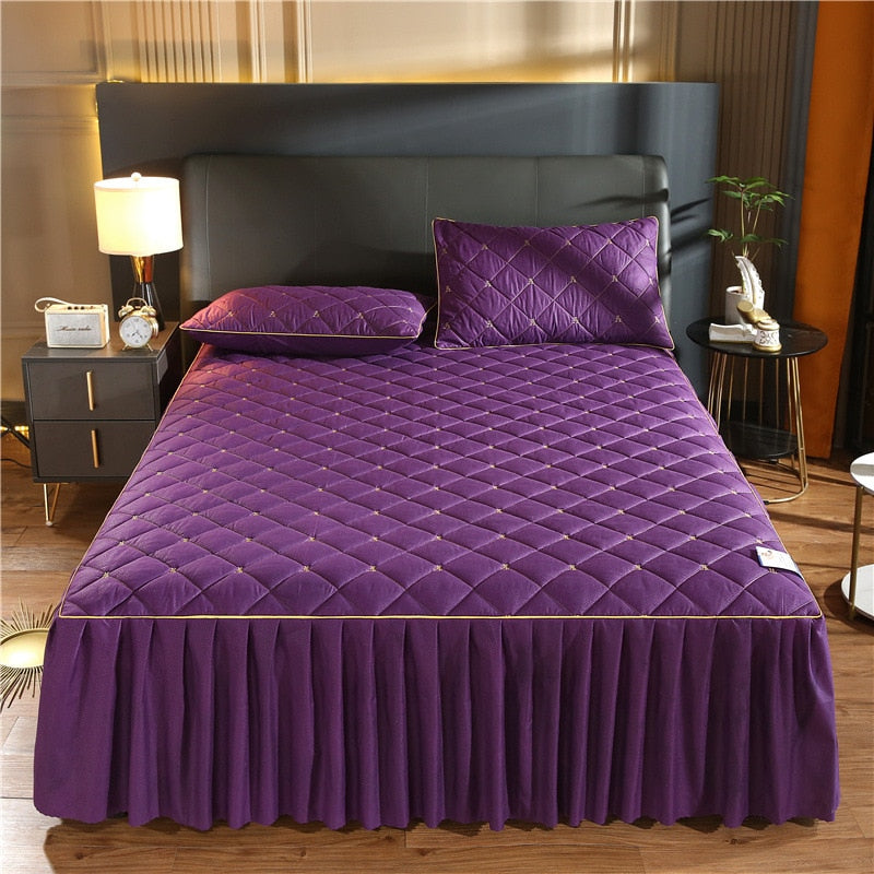 Luxury Quilted Bed Skirt