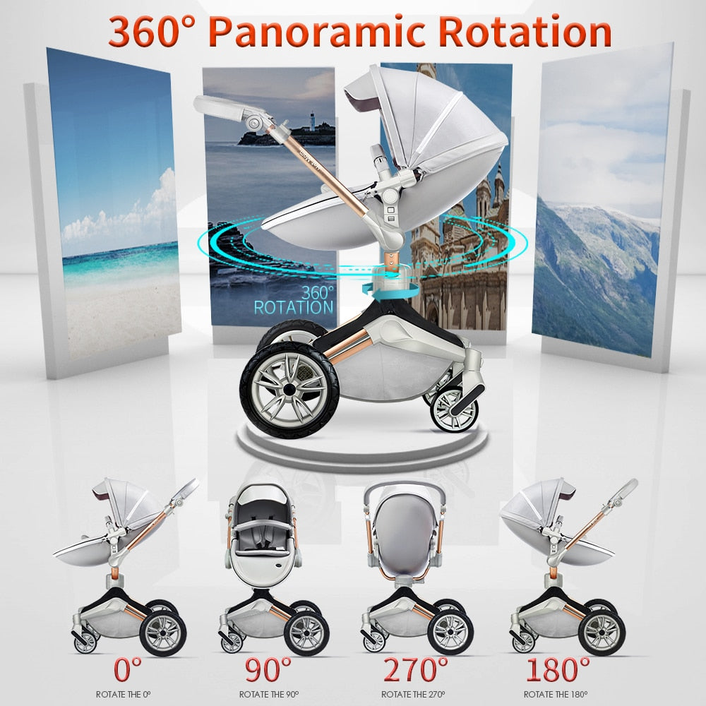 360° Rotating 3-in-1 Stroller