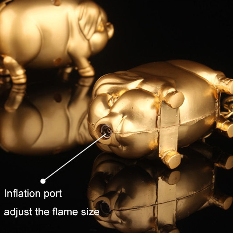 Golden Pig Cigarette Lighter