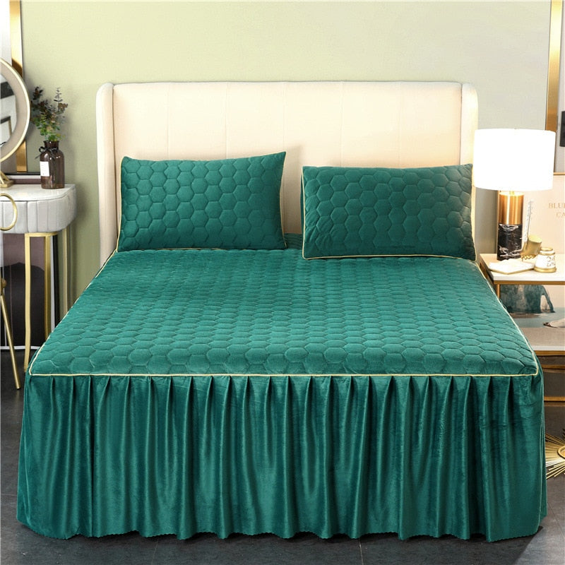 Luxury Quilted Bed Skirt