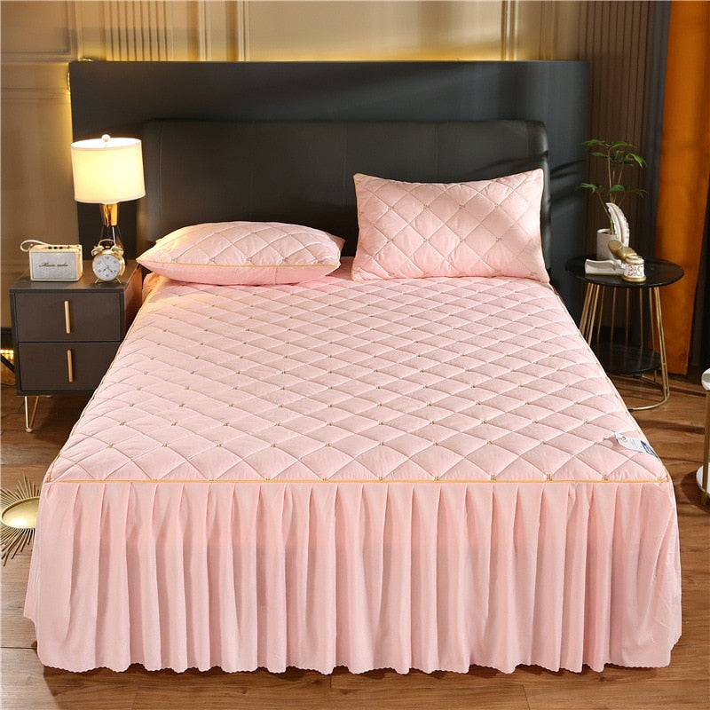 Luxury Quilted Bed Skirt