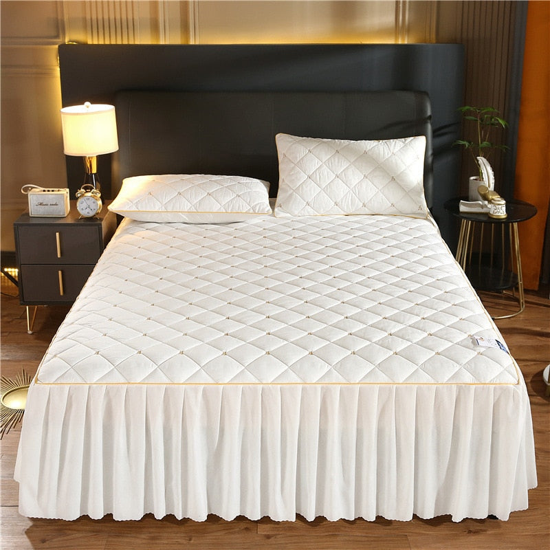 Luxury Quilted Bed Skirt