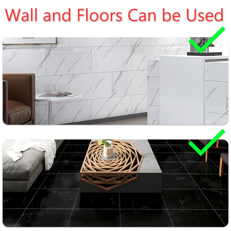 10pcs Marble Floor Sticker