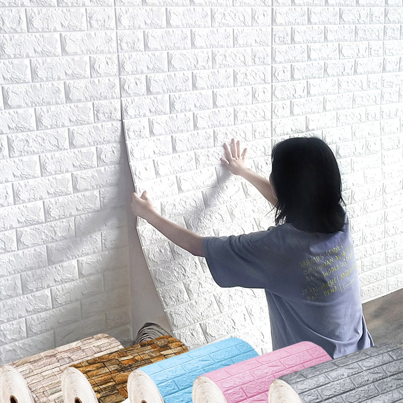 3D Brick Wall Stickers