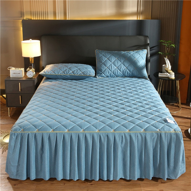 Luxury Quilted Bed Skirt