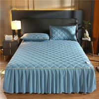 Thumbnail for Luxury Quilted Bed Skirt