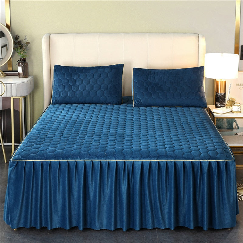 Luxury Quilted Bed Skirt