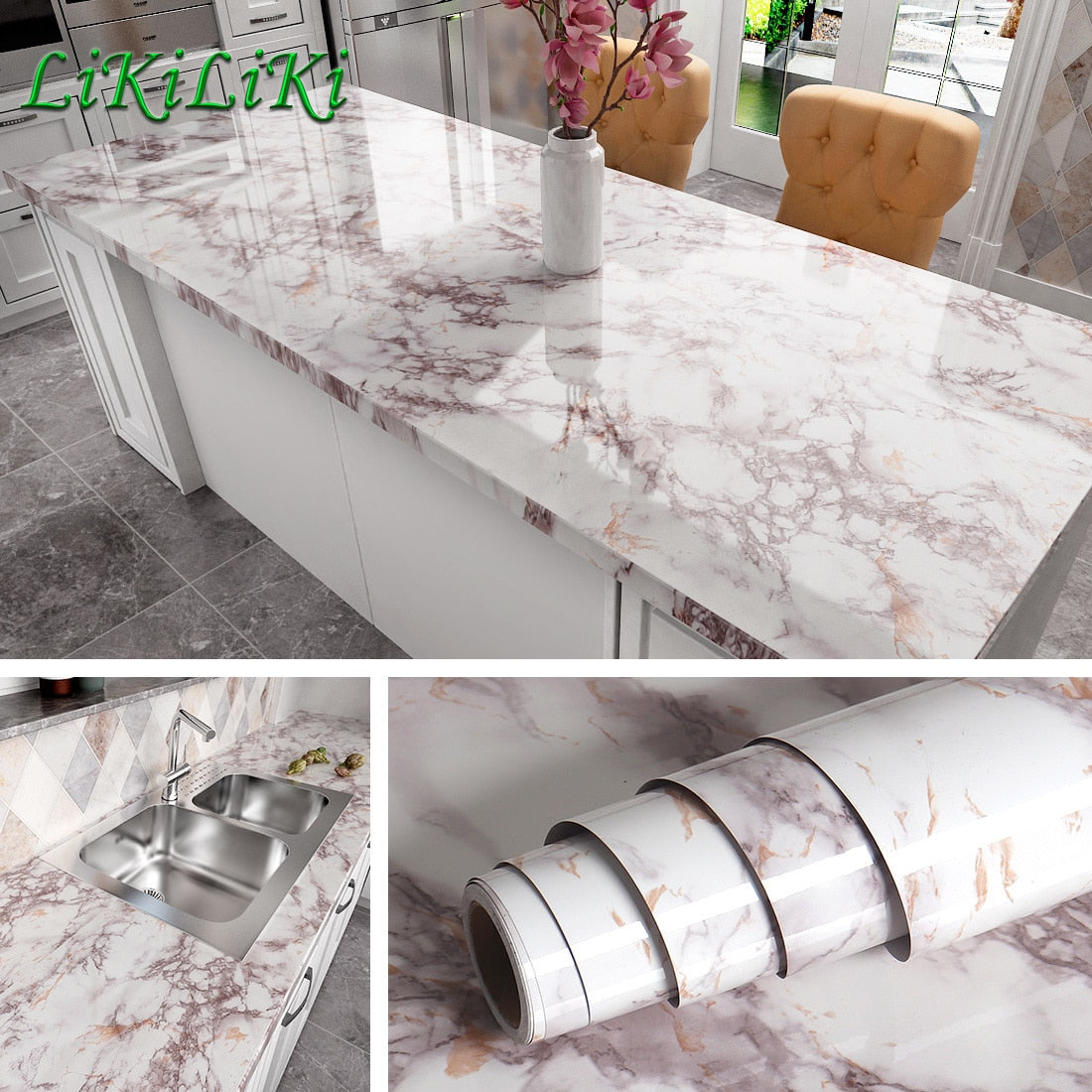 Waterproof Marble Stickers