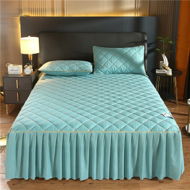 Luxury Quilted Bed Skirt