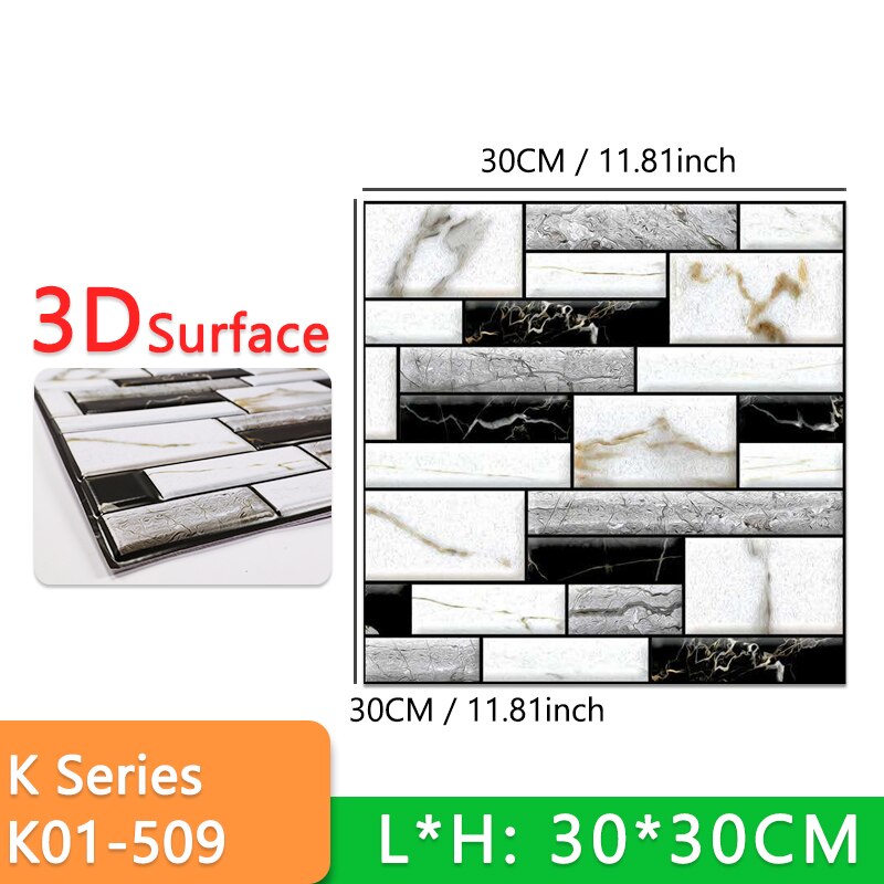 10pcs Marble Floor Sticker