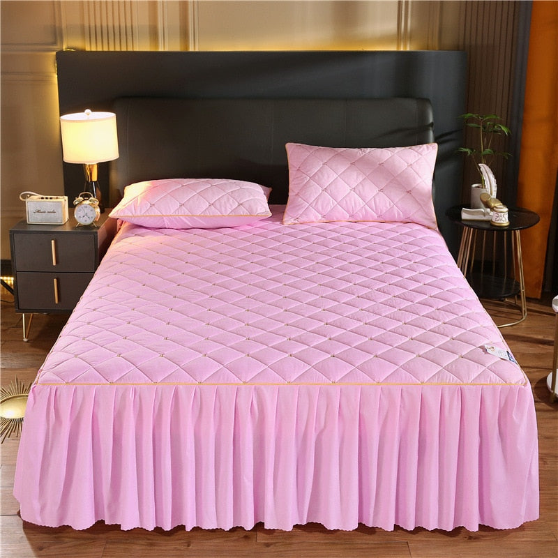 Luxury Quilted Bed Skirt