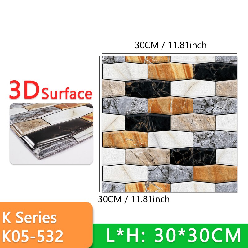 10pcs Marble Floor Sticker