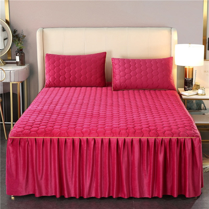 Luxury Quilted Bed Skirt