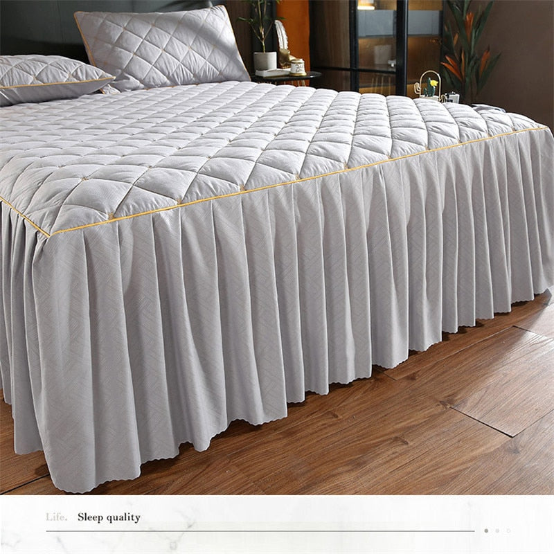 Luxury Quilted Bed Skirt