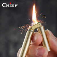 Thumbnail for Copper Flint Brass Lighter