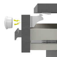 Thumbnail for Magnetic Cabinet Locks (4 Locks + 1 Key)