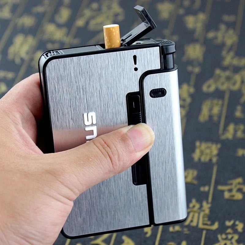 Auto Cigarette Case Lighter