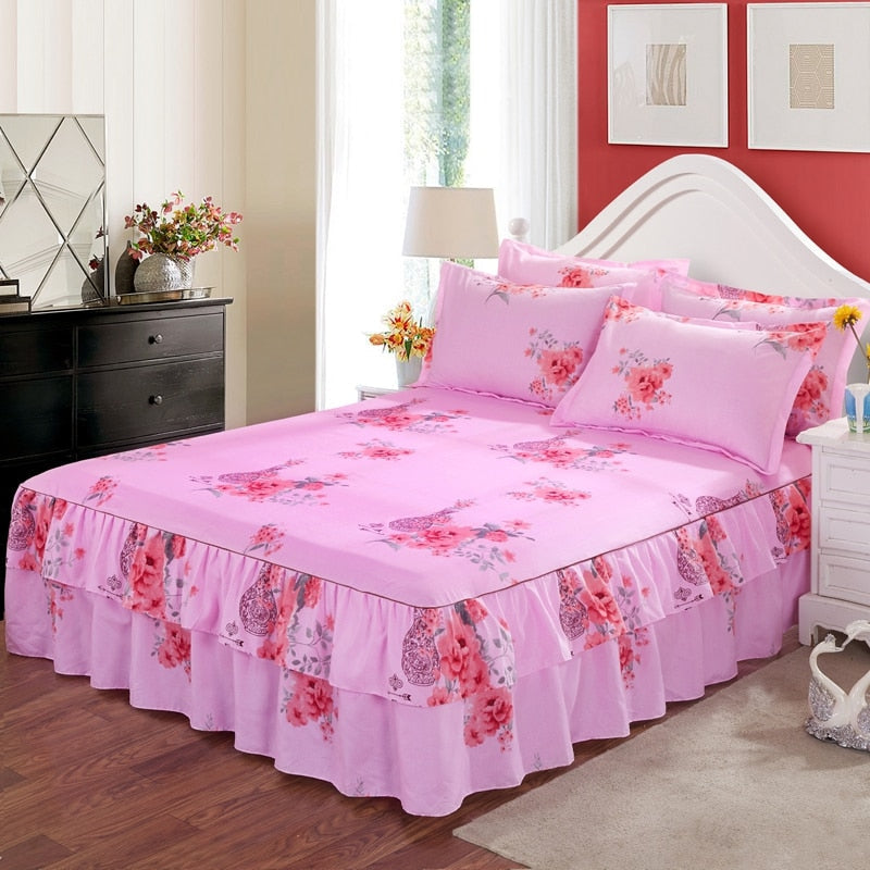 Bed Skirt Printed Flower