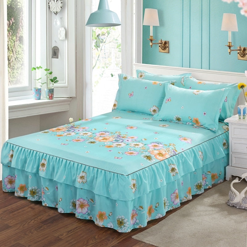 Bed Skirt Printed Flower