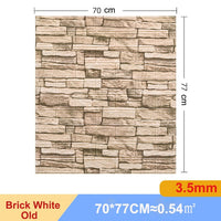 Thumbnail for 10Pcs 3D Brick Wall Sticker