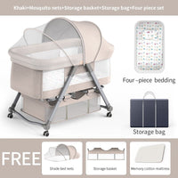 Thumbnail for Foldable Crib Baby Cradle