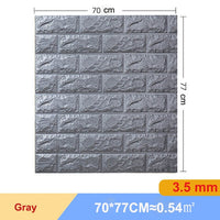 Thumbnail for 10Pcs 3D Brick Wall Sticker