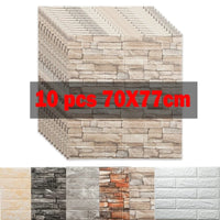 Thumbnail for 10Pcs 3D Brick Wall Sticker