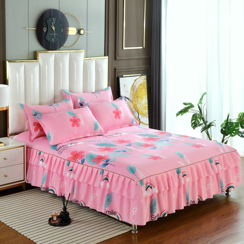 Bed Skirt Printed Flower