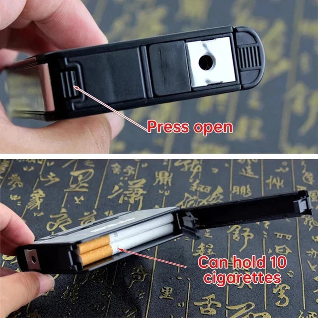 Auto Cigarette Case Lighter