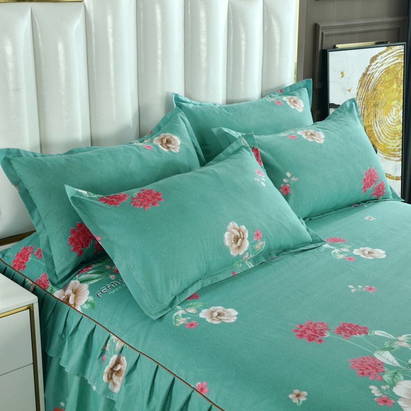 Bed Skirt Printed Flower