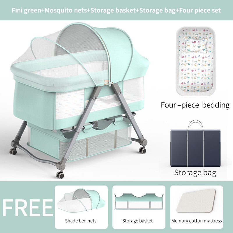 Foldable Crib Baby Cradle