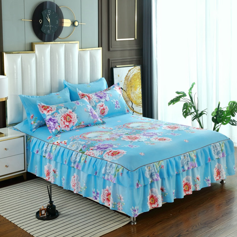 Bed Skirt Printed Flower