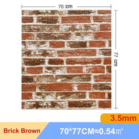 Thumbnail for 10Pcs 3D Brick Wall Sticker