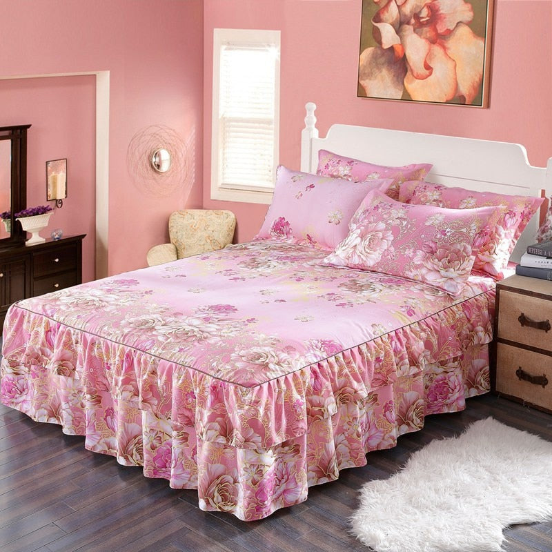 Bed Skirt Printed Flower