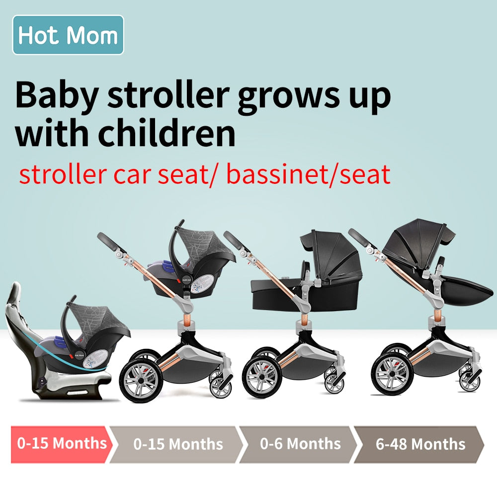 360° Rotating 3-in-1 Stroller