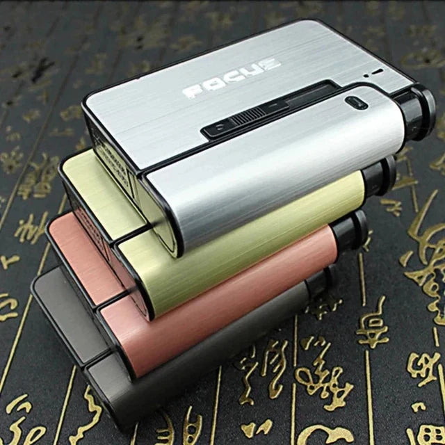 Auto Cigarette Case Lighter