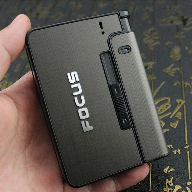 Auto Cigarette Case Lighter