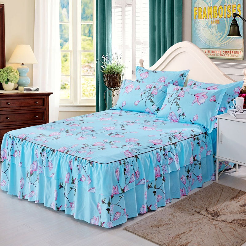 Bed Skirt Printed Flower