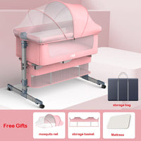 Thumbnail for Foldable Crib Cradle Bed